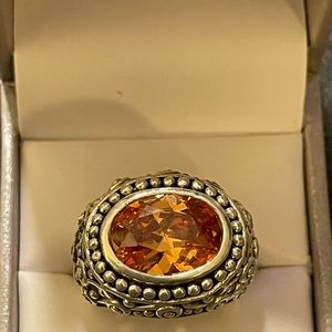 Sterling Oval Cut Ring